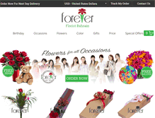 Tablet Screenshot of forever-florist-bahrain.com